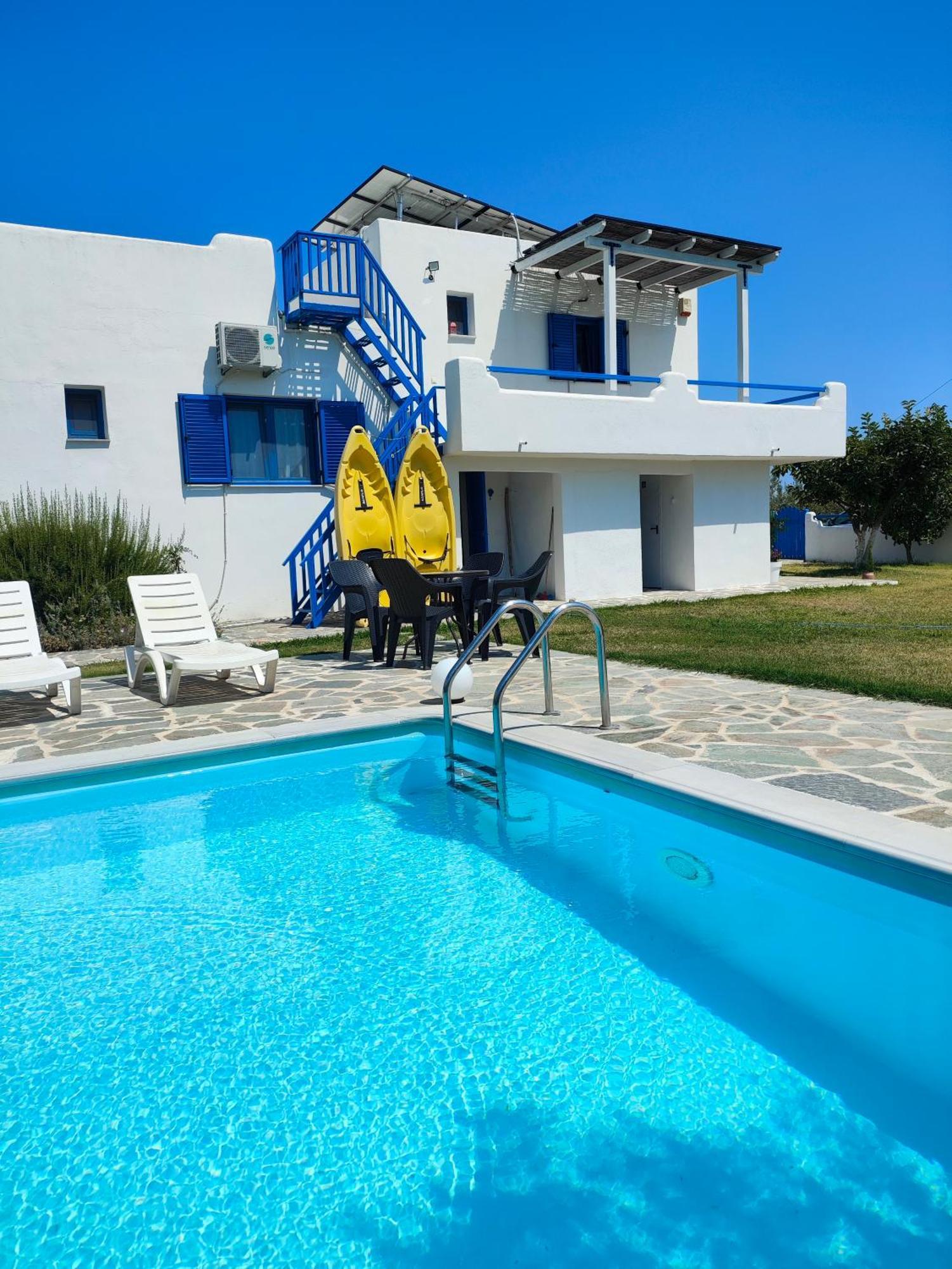 Navy Greece Villa With Swimming Pool & Sea View Makrygialos Exteriör bild