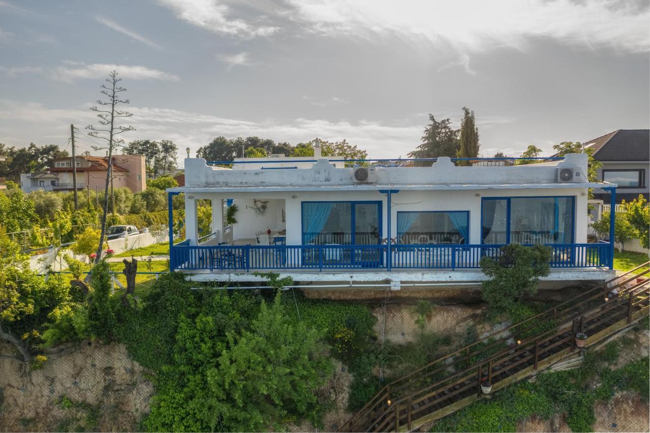 Navy Greece Villa With Swimming Pool & Sea View Makrygialos Exteriör bild