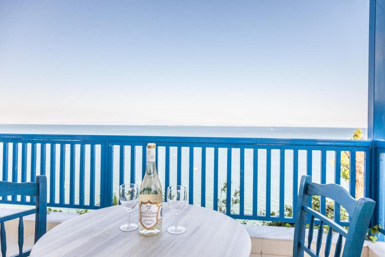 Navy Greece Villa With Swimming Pool & Sea View Makrygialos Exteriör bild