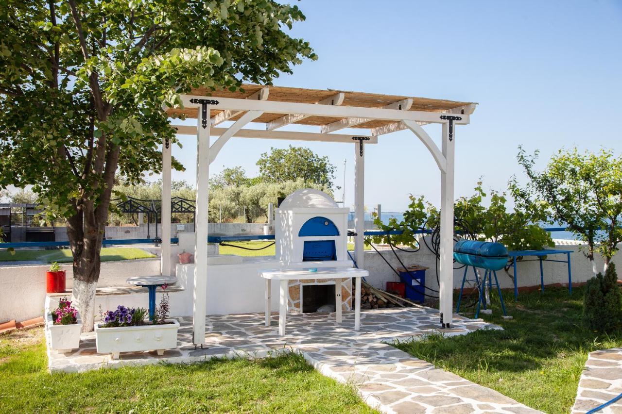 Navy Greece Villa With Swimming Pool & Sea View Makrygialos Exteriör bild