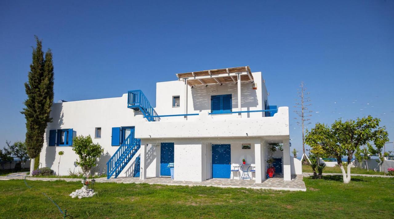 Navy Greece Villa With Swimming Pool & Sea View Makrygialos Exteriör bild