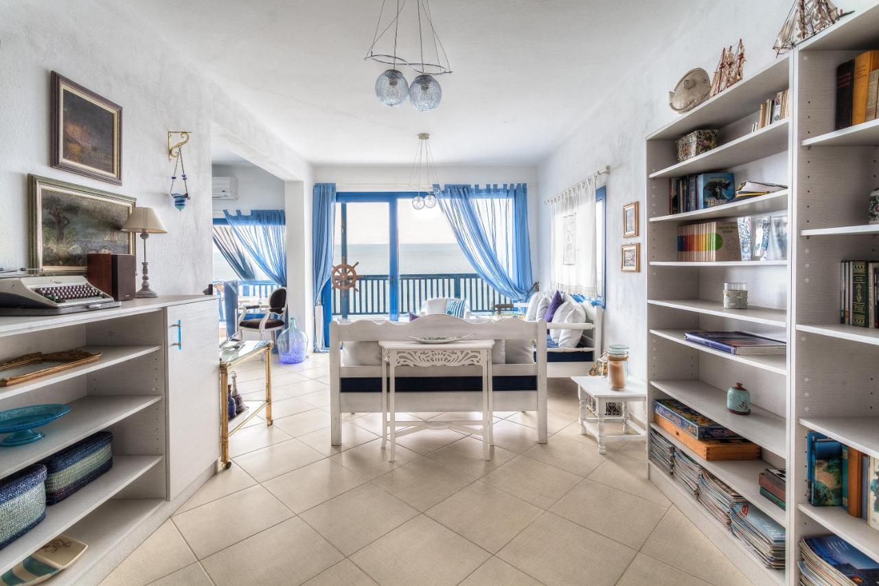 Navy Greece Villa With Swimming Pool & Sea View Makrygialos Exteriör bild